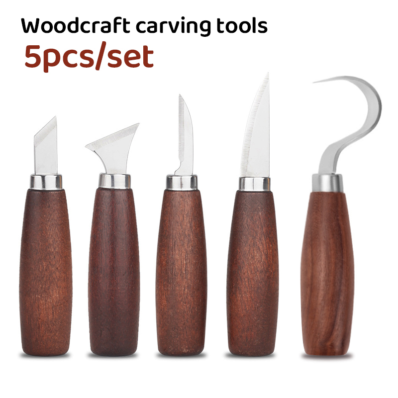 Chisel Set Wood - 5 stücke werkzeuge für holz schnitzen