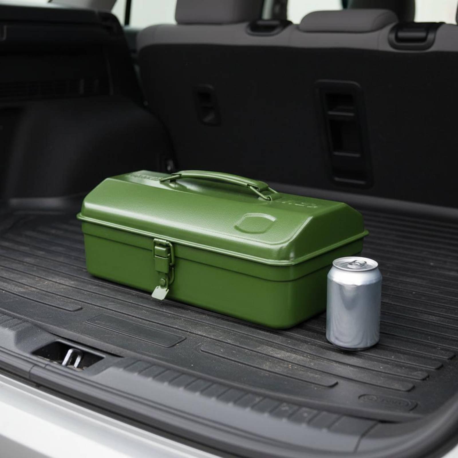 Workshop Tools Car - Schwerlast-Werkzeugkasten aus Eisen, starre Metall-Aufbewahrungstruhe, tragbare