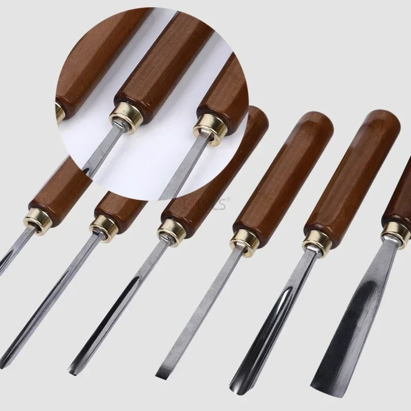 Chisel Set Wood - Holzbearbeitungs-Meißelset: Manuelle Holzmeißel mit Holzgriff für